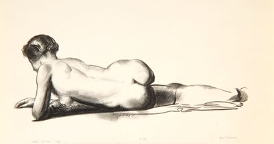 Aktstudie, Frau liegend, 1923-24 von George Wesley Bellows
